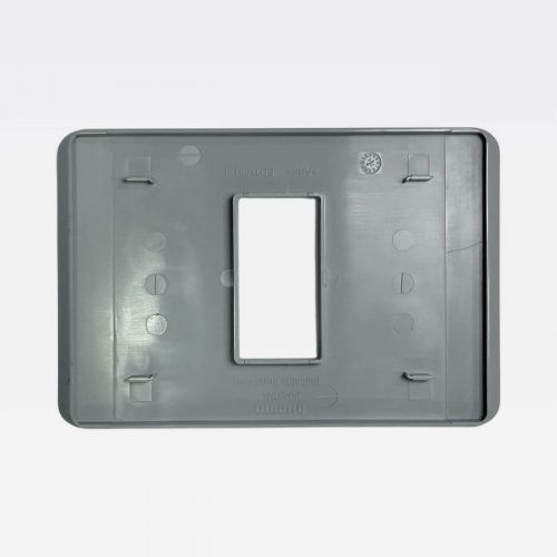 Placa 1 Posto 4x2 Cinza Matix Go Bticino Legrand JA4803M1JG