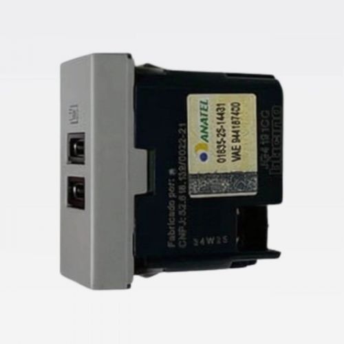 M�dulo Carregador USB 15W C+C Cinza Matix Go Bticino Legrand JG4191CC