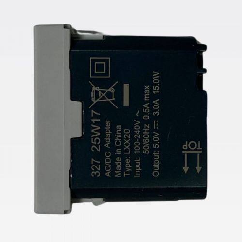 M�dulo Carregador USB 15W A+C Cinza Matix Go Bticino Legrand JG4191AC