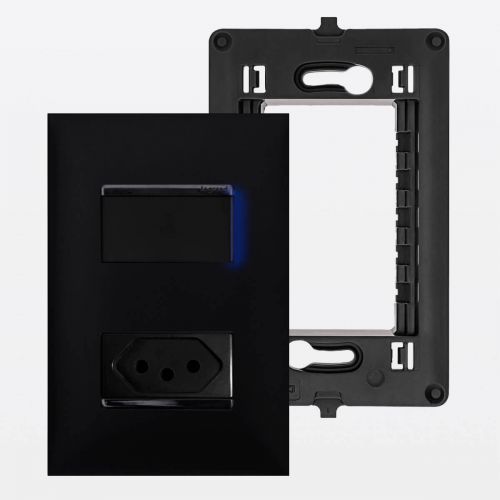 Conjunto 4x2 Tomada 10A Interruptor Paralelo Pial Plus+ Legrand