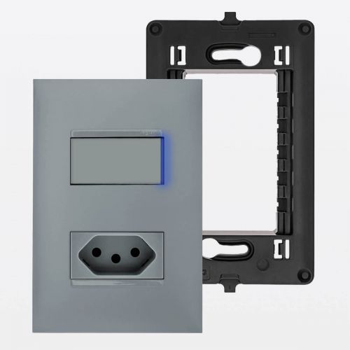Conjunto 4x2 Tomada 10A Interruptor Paralelo Pial Plus+ Legrand