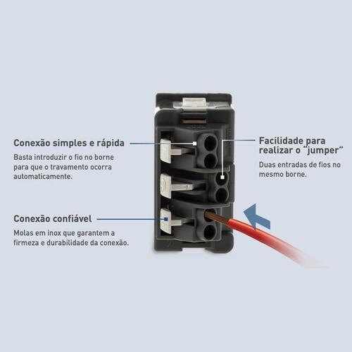 Conjunto 4x4 6 Interruptores Simples Pial Plus+ Legrand