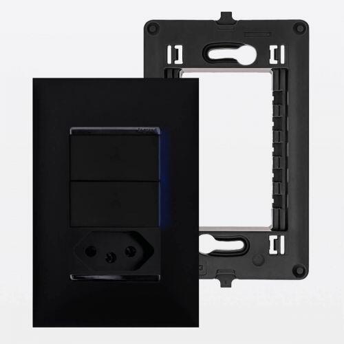 Conjunto 4x2 Tomada 20A com Interruptor Simples Pial Plus+ Legrand