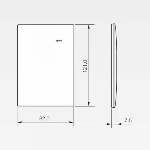 Conjunto 4x2 Tomada 20A com Interruptor Simples Pial Plus+ Legrand