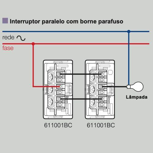 Conjunto 4x2 Interruptor Triplo 2 paralelo + 1 simples PIAL Plus+ Legrand