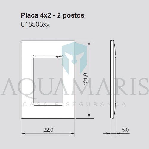 Conjunto 4x2 Tomada HDMI e Tomada RJ45 PIAL Plus+ Legrand