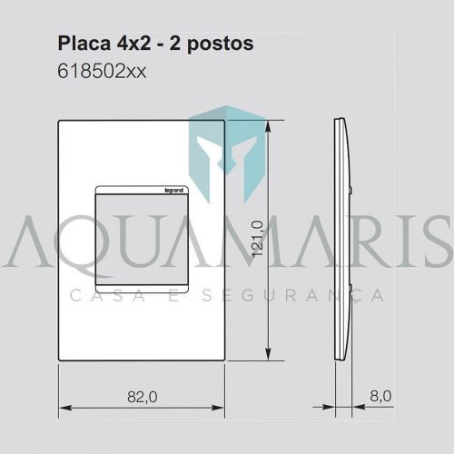 Conjunto 4x2 Tomada HDMI PIAL Plus+ Legrand