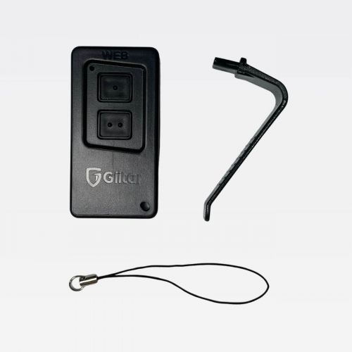 Controle Port�o Eletr�nico 433MHz 2 Bot�es c/ Suporte Quebra Sol Giltar