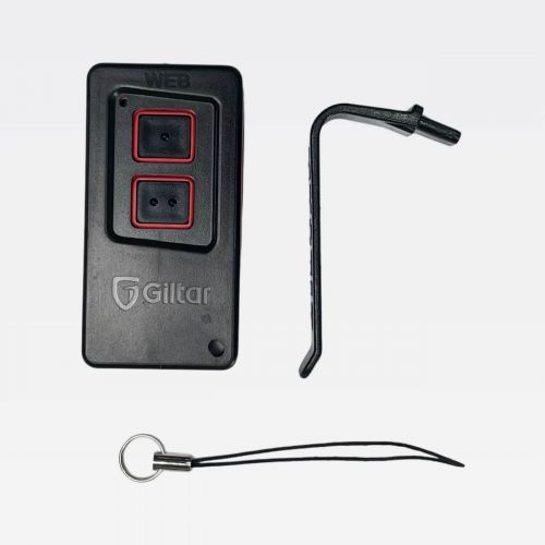 Controle Port�o Eletr�nico 433MHz 2 Bot�es c/ Suporte Quebra Sol Giltar