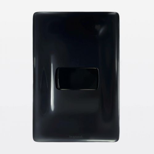 Conjunto Interruptor Simples Preto 4x2 Zeffia Legrand 680100PT