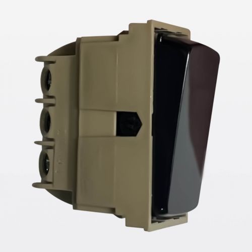 Conjunto Interruptor Simples e Interruptor Paralelo 4x2 Preto Zeffia Legrand 680103PT