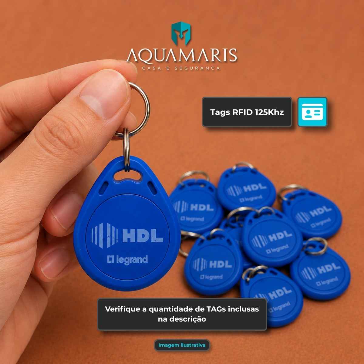 Interfone 4 Pontos HDL Porteiro Coletivo F20ID C/ Central e 8 Tags RFID