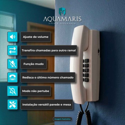 Interfone 20 Pontos HDL Porteiro Coletivo F20ID C/ Central e 40 Tags RFID