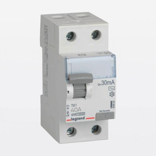 IDR Interruptor Diferencial Residual RX3 2P 40A 30mA Bivolt 127/220V Legrand 402087