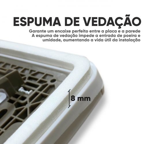 Conjunto 4x2 Nereya 3 Interruptores Simples IP44 Legrand c/ Placa 3 Postos
