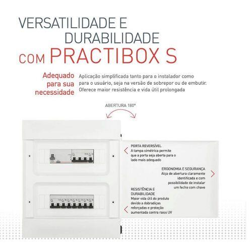 Quadro Embutir 24 DIN Practibox S Branco Legrand 135002