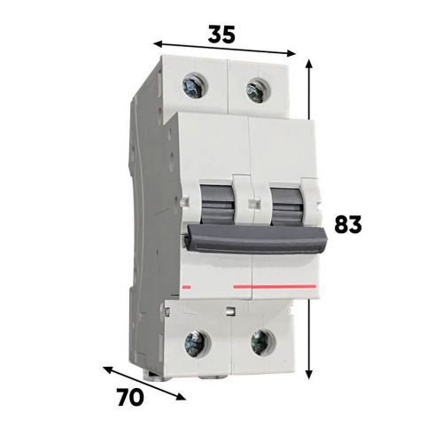 Disjuntor Bipolar Bif�sico 16A Curva C 3000A Legrand RX3 419548