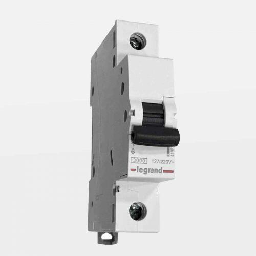 Disjuntor Unipolar Monofásico 25A Curva C 3000A Legrand RX3 439539