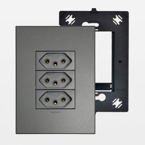 Conjunto 4x2 c/ 3 Tomadas 10A Bivolt Arteor Legrand