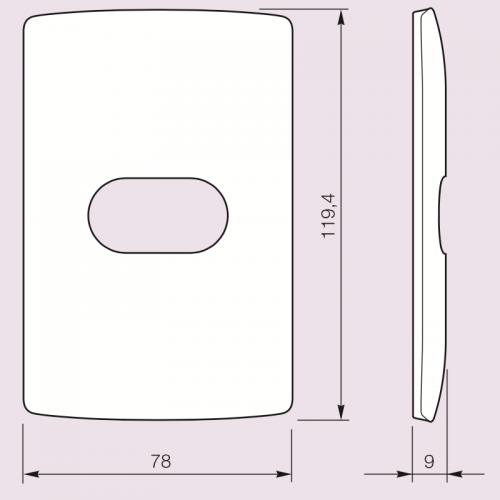 Conjunto 4x2 PIAL Nereya c/ 2 Interruptores Simples 10A + Suporte + Placa 2 Postos