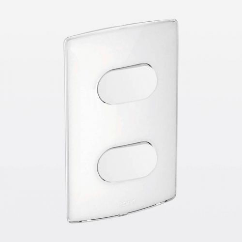 Conjunto 4x2 PIAL Nereya c/ 2 Interruptores Simples 10A + Suporte + Placa 2 Postos