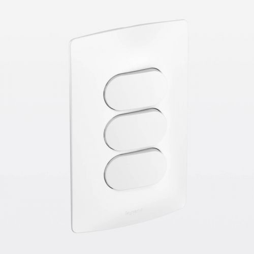 Conjunto 4x2 Nereya c/ 2 Interruptores Paralelos + 1 Interruptor Simples Legrand