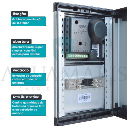 Conjunto Interfone Coletivo 2 Pontos c/ Fechadura Eletrica C90 STD HDL