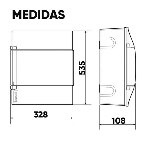 Quadro de Distribui��o Sobrepor Protectbox 36 Disjuntores Branco Legrand 135103