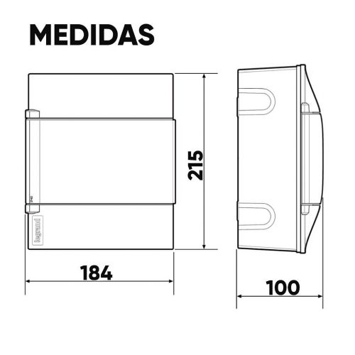 Quadro de Distribui��o Sobrepor Protectbox 4 Disjuntores Branco Legrand 134104