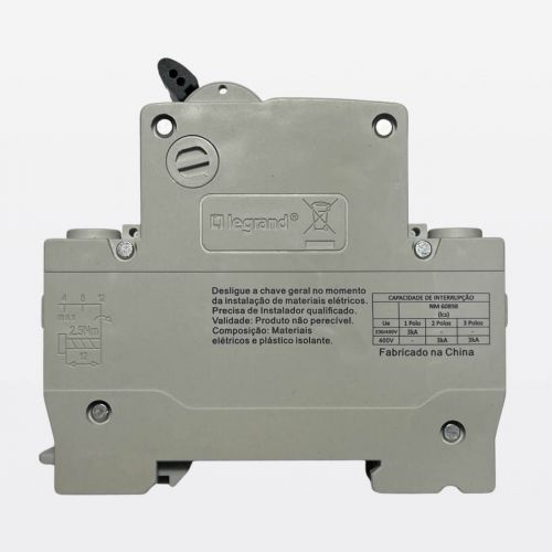Disjuntor Bipolar Bif�sico 50A 3kA Curva C RX2 Legrand RXD50C32