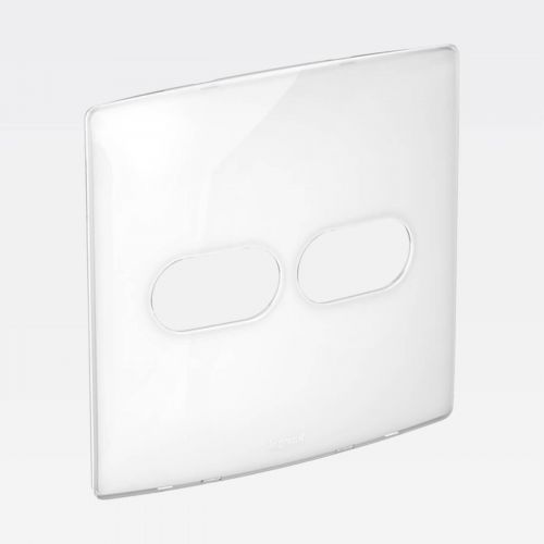 Placa 1+1 Posto 4x4 Sugar Gloss Nereya Legrand 663413