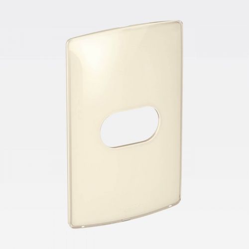 Placa 1 Posto Horizontal 4x2 Quinoa Gloss Nereya Legrand 663214