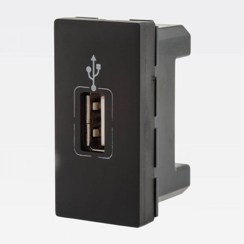 M�dulo Tomada USB Dados PIAL Plus+ Preto Legrand 615091PT