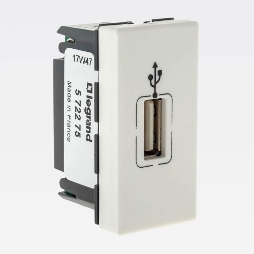 M�dulo Tomada USB Dados PIAL Plus+ Branco Legrand 615091BC