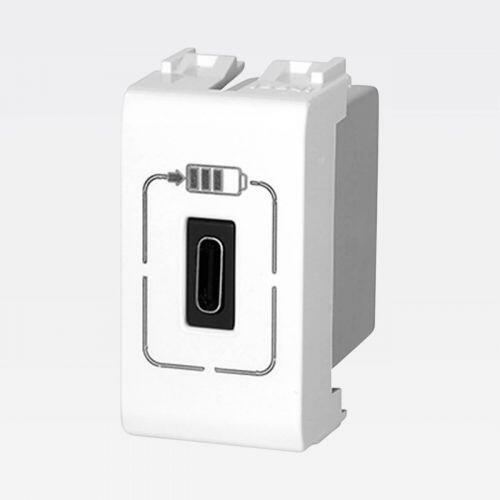 Módulo Carregador USB Tipo C 1500mA 1m Branco Thesi UP Legrand M4286C1