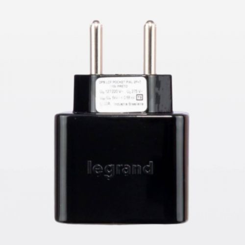 Protetor de Surto El�trico DPS Tomada 2 Pinos 20A Bivolt Preto Legrand 030453