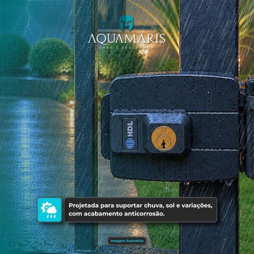 Interfone HDL F8 NTL Fechadura El�trica C90 STD Cilindro 40mm Para Port�o