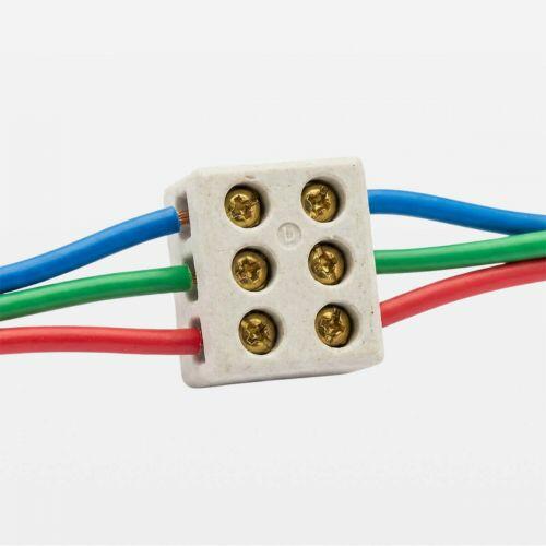 Conector Tripolar Porcelana 50A 250V Branco Legrand 1422 FP