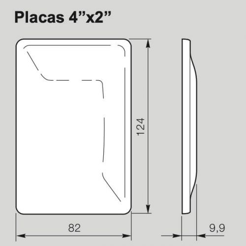 Conjunto Interruptor Triplo Paralelos 10A Bivolt 4x2 Cinza Zeffia Legrand 680107CZ