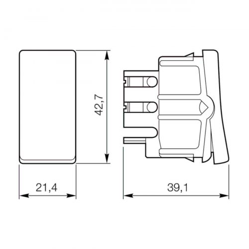M�dulo Interruptor Bipolar Paralelo 10A Bivolt Branco Pialplus Legrand 612008