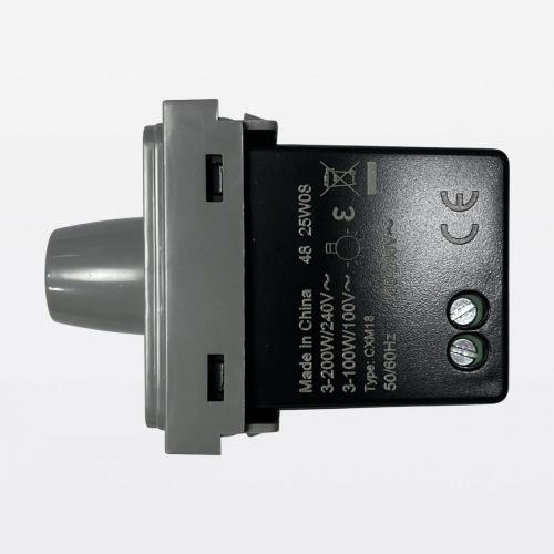 Variador Rotativo Zeffia LED/FLC Bivolt 1 M�dulo Cinza Legrand 680128CZ