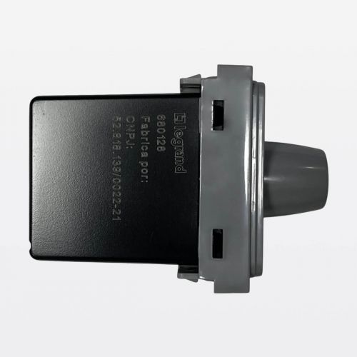 Variador Rotativo Zeffia LED/FLC Bivolt 1 M�dulo Cinza Legrand 680128CZ