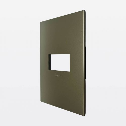 Placa 1 Posto Quadrado 4x2 Champagne Arteor Legrand 571501B