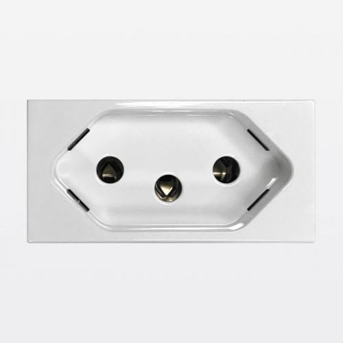 Conjunto 4x2 Tomada 10A c/ Placa e Suporte MatixGo Bticino Legrand