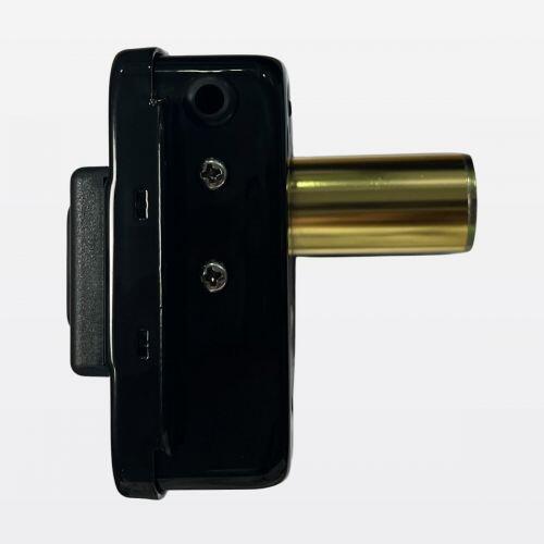 Fechadura El�trica Mini C90 Sobrepor Compacta Abre p/ Dentro Preta HDL 90.01.03.127