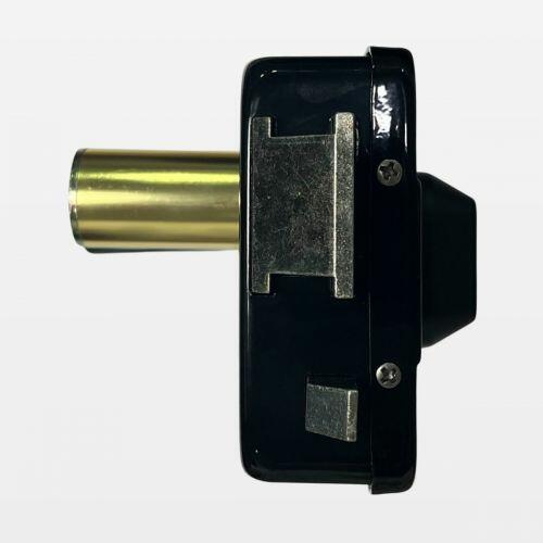 Fechadura El�trica Mini C90 Sobrepor Compacta Abre p/ Dentro Preta HDL 90.01.03.127