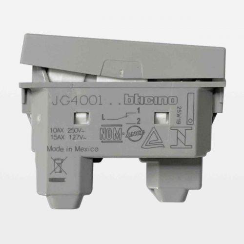 Conjunto 4x2 Interruptor Simples Com Placa e Suporte MatixGo Bticino Legrand
