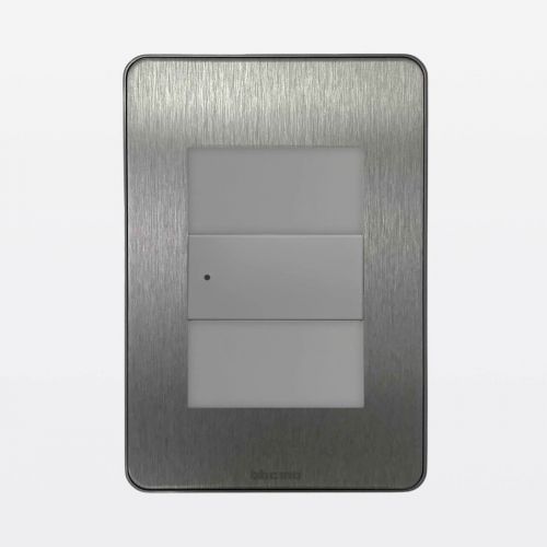 Conjunto 4x2 Interruptor Simples Alum�nio Matix Go Bticino Legrand