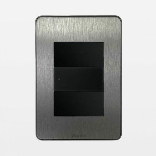 Conjunto 4x2 Interruptor Paralelo Alum�nio Matix Go Bticino Legrand