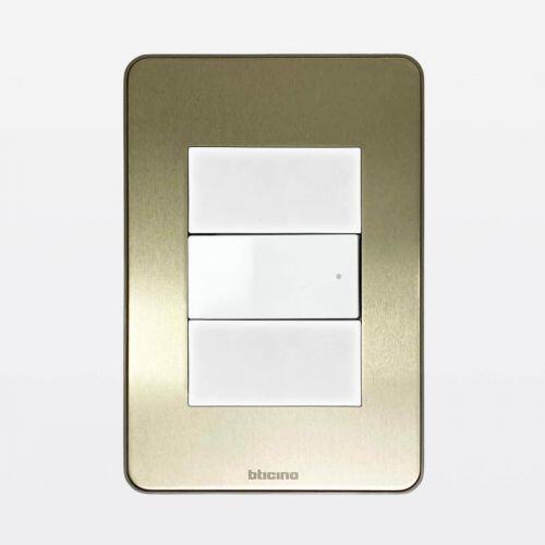 Conjunto 4x2 Interruptor Paralelo Alum�nio Matix Go Bticino Legrand